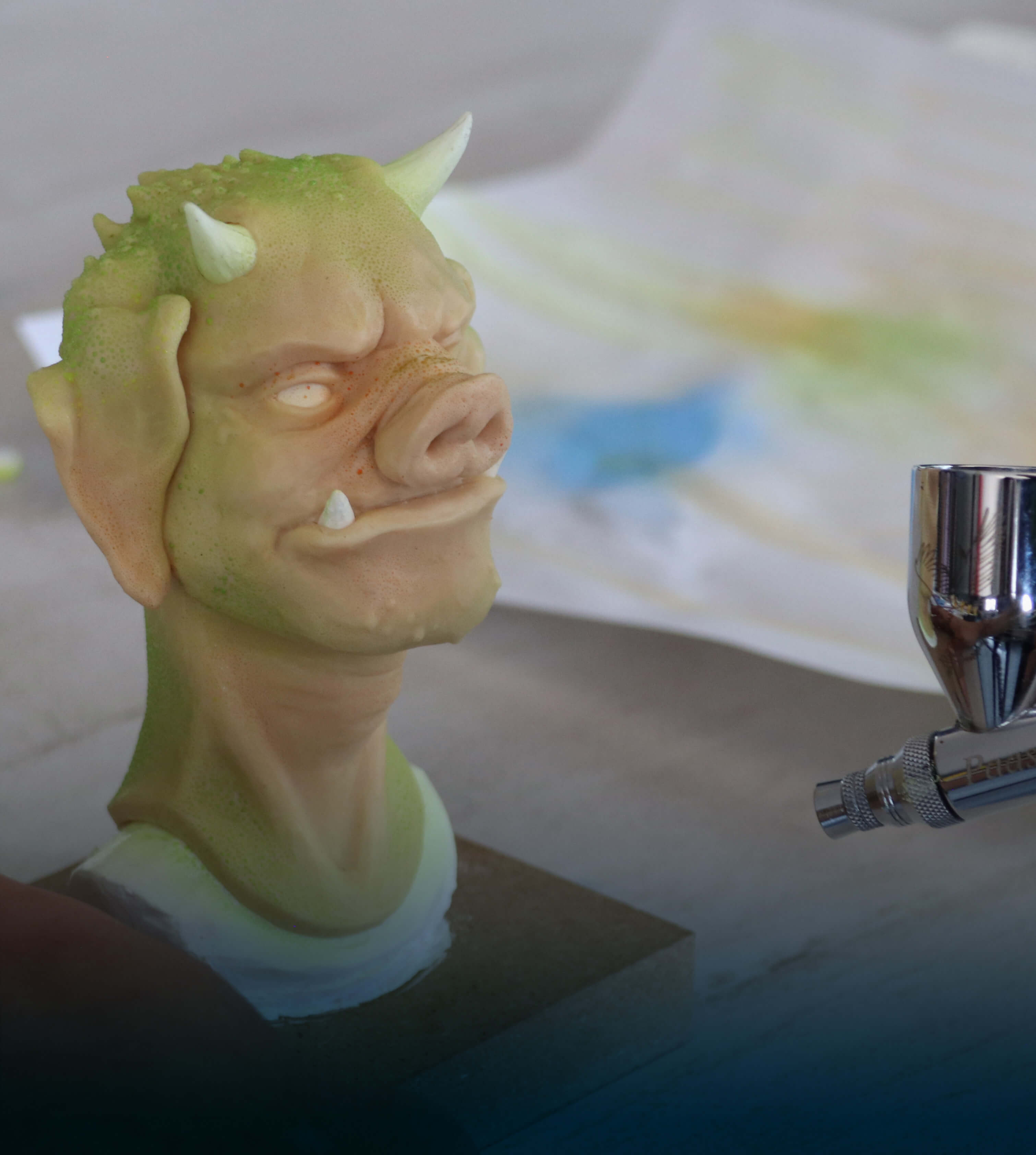 Painting for Stop Motion Puppets